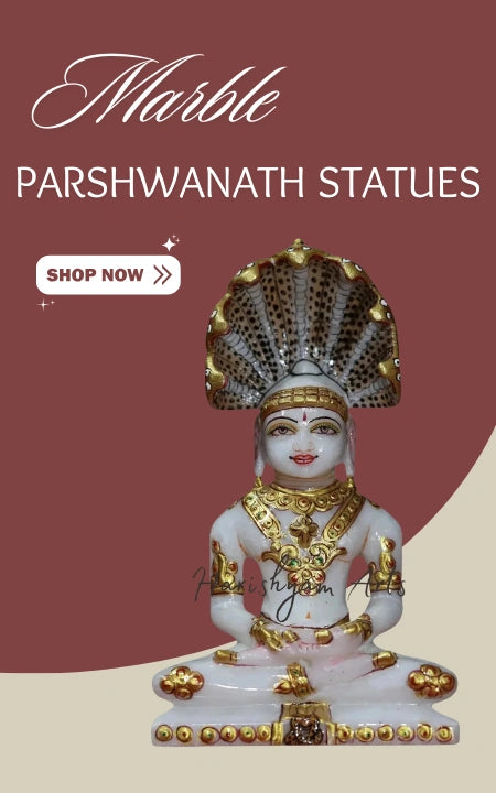 Marble Parshwanath Statues