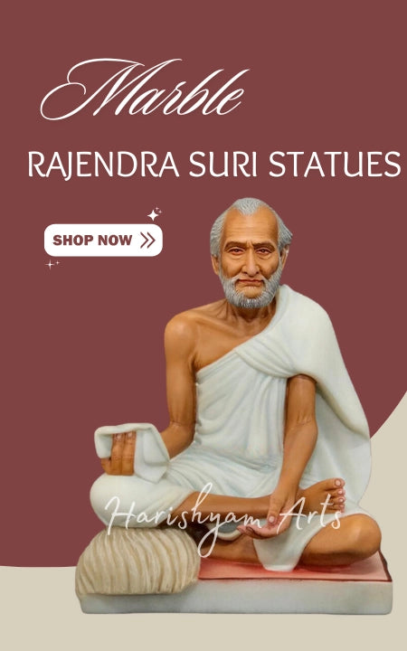 Marble Rajendra Suri Statues