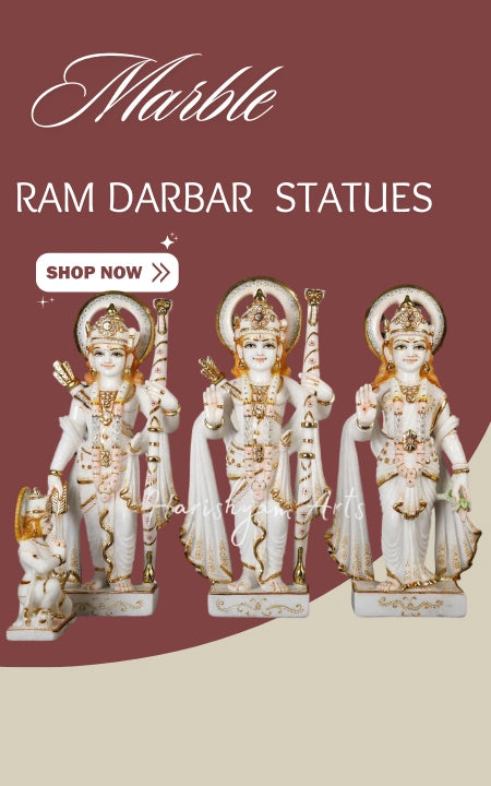 Marble Ram Darbar Statues