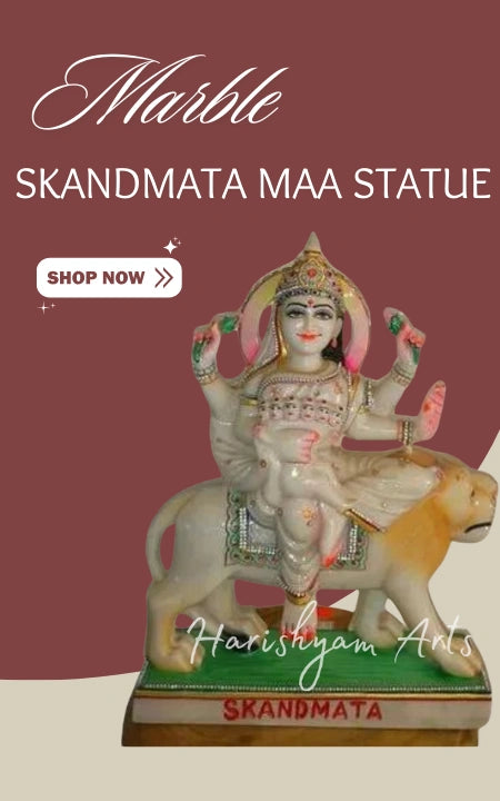 Marble Skandmata Maa Statue