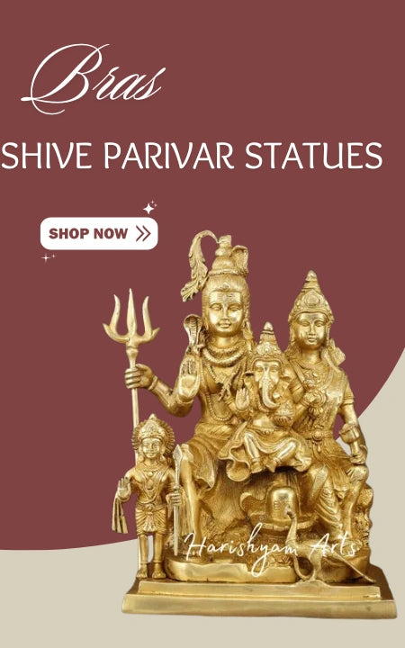 Brass Shiv Parivar Statues