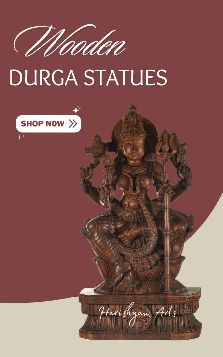 Wooden Durga Statues