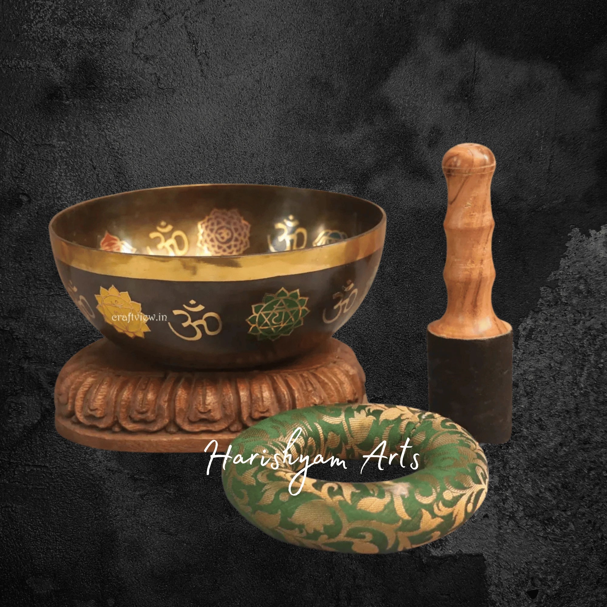 Chakra Balancing Bronze Meditation Bowl Handcrafted for Inner Harmony