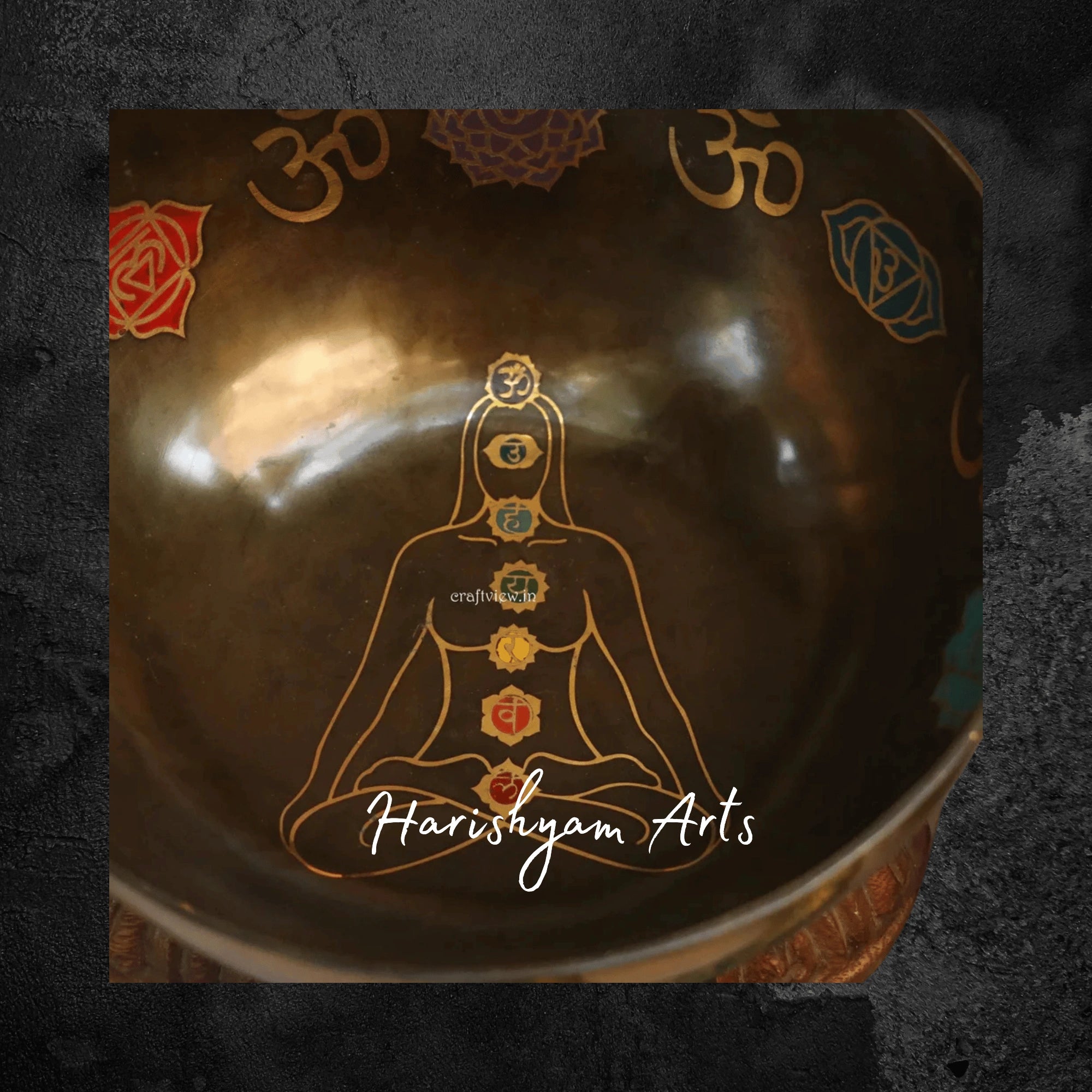 Chakra Balancing Bronze Meditation Bowl Handcrafted for Inner Harmony
