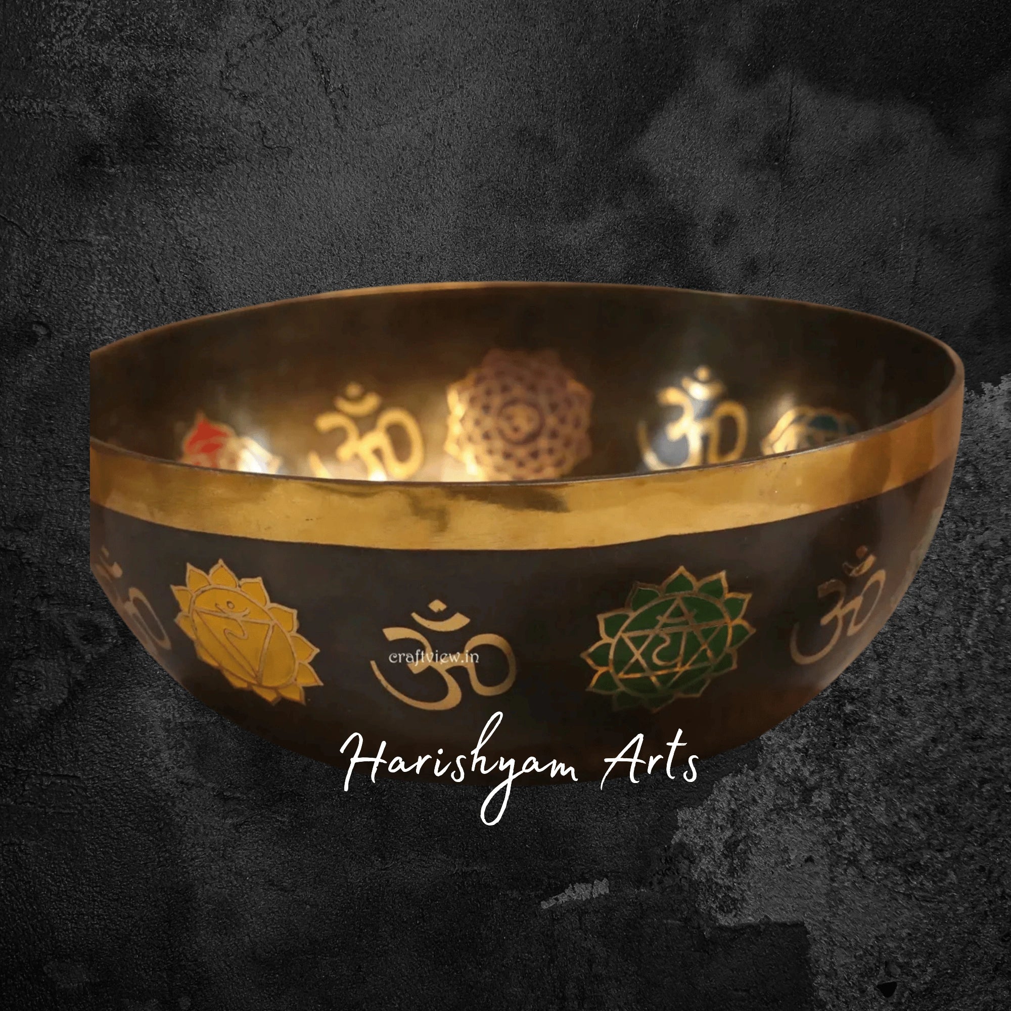 Chakra Balancing Bronze Meditation Bowl Handcrafted for Inner Harmony
