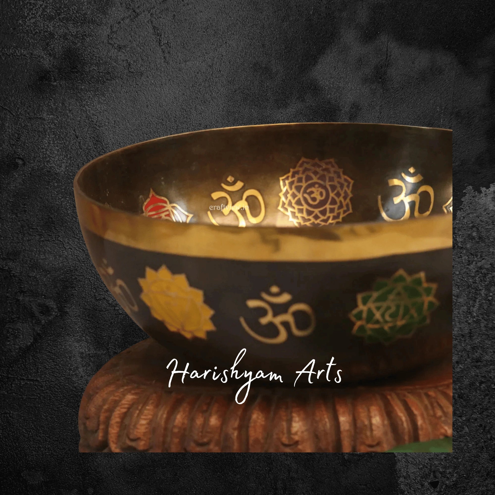 Chakra Balancing Bronze Meditation Bowl Handcrafted for Inner Harmony