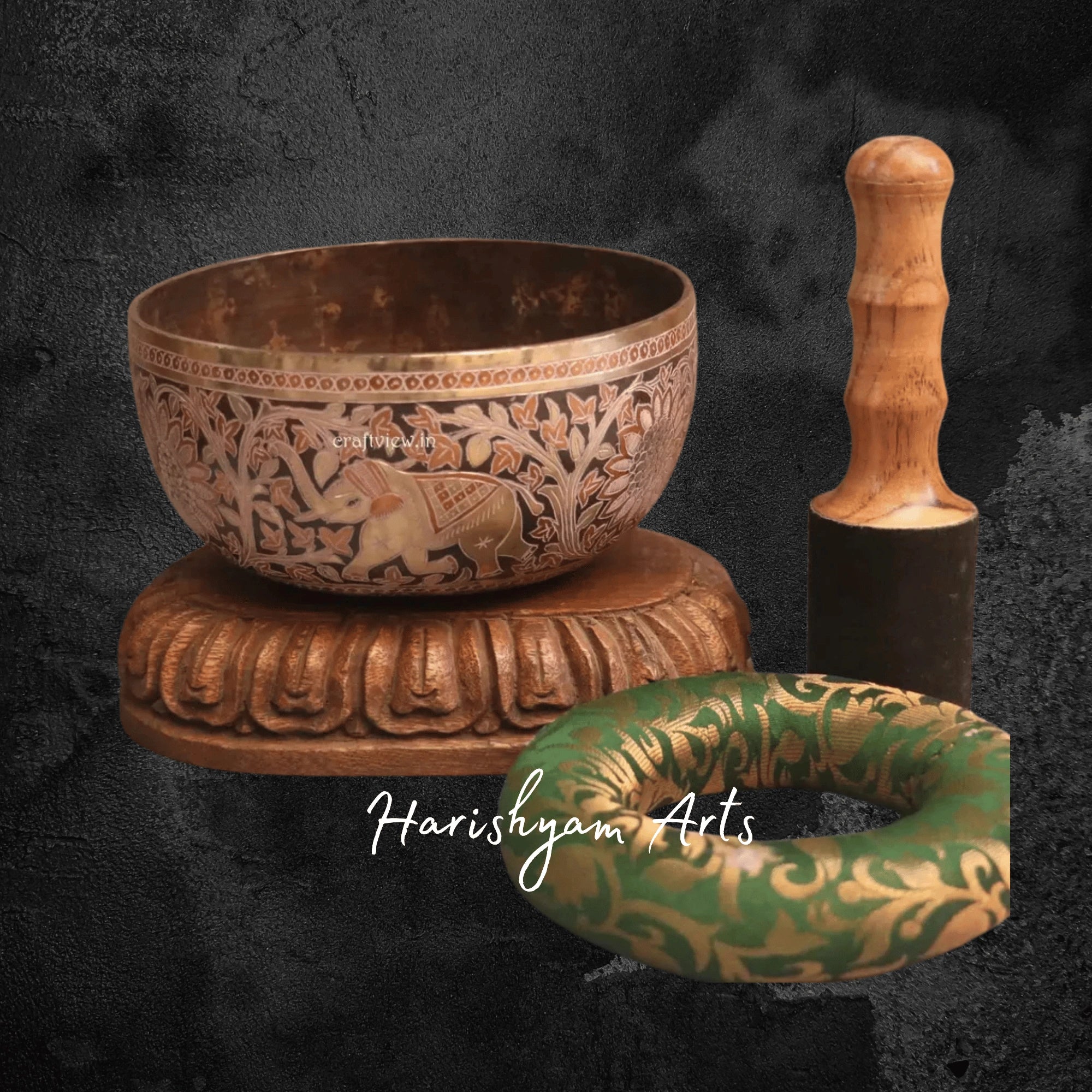 Chakra Balancing Bronze Meditation Bowl Handcrafted for Inner Harmony