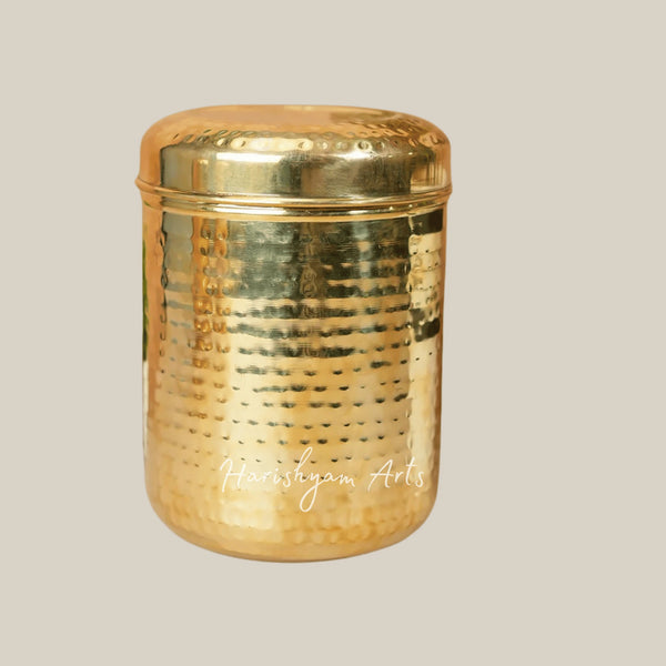 Classic Brass Kitchen Storage Containers for Spices and Dry Goods