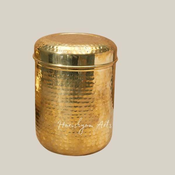Classic Brass Kitchen Storage Containers for Spices and Dry Goods