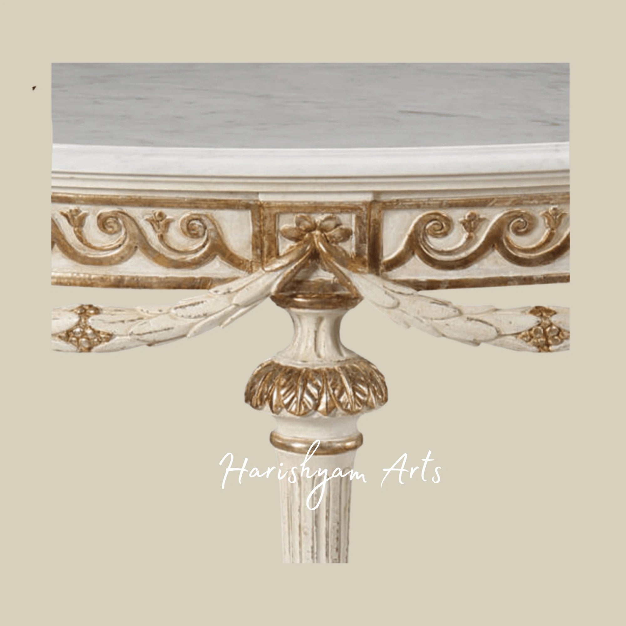 Classic Half-Moon Console Table for Living Room & Hallway3