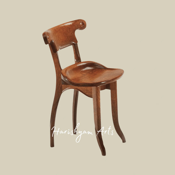 Classic Heritage Wooden Dining Chair with Contoured Seat
