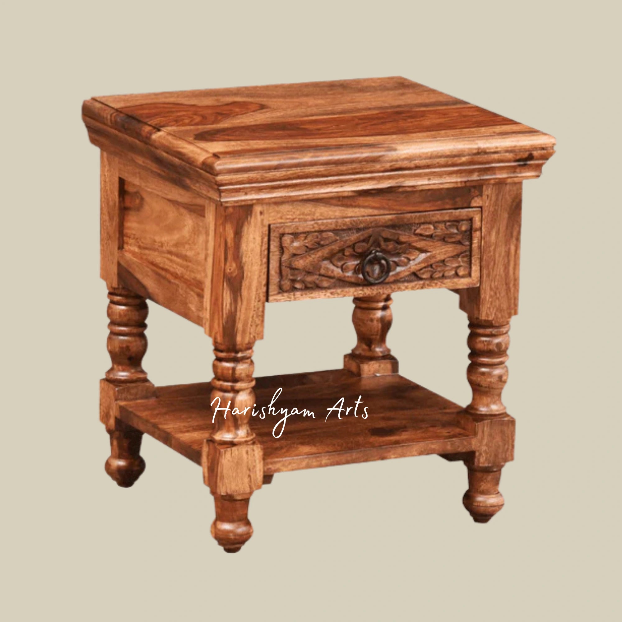 Classic Wooden Bedside Table