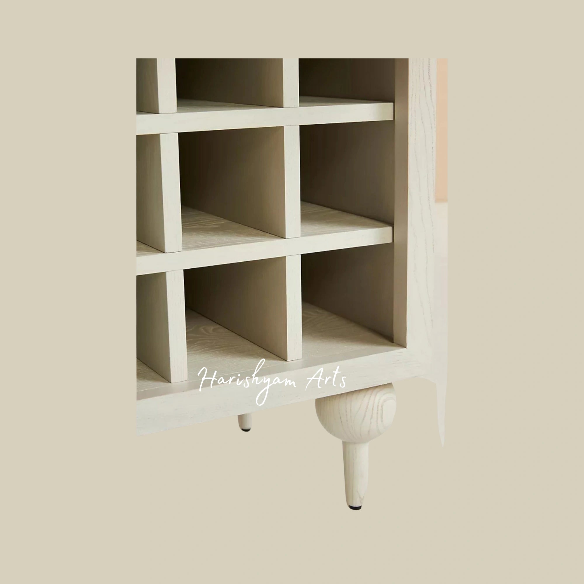 Compact Tall Bar Shelf with Wine and Glass Storage