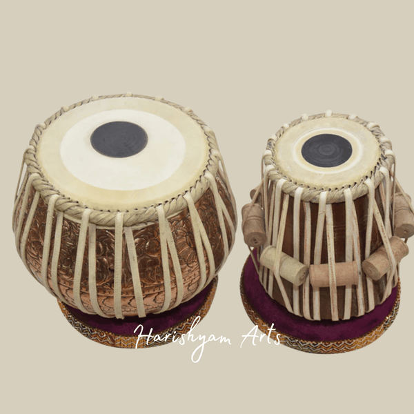 Concert Copper Tabla Set for Indian Classical and Live Performances