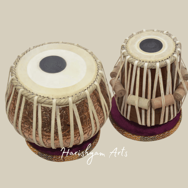 Concert Copper Tabla Set for Indian Classical and Live Performances