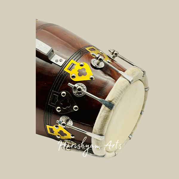 Dholak with Nut and Bolt Tuning System for Precise Sound Control