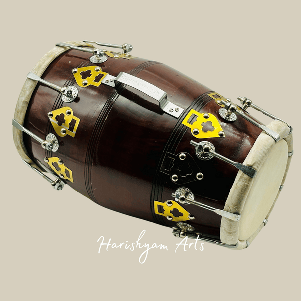 Dholak with Nut and Bolt Tuning System for Precise Sound Control