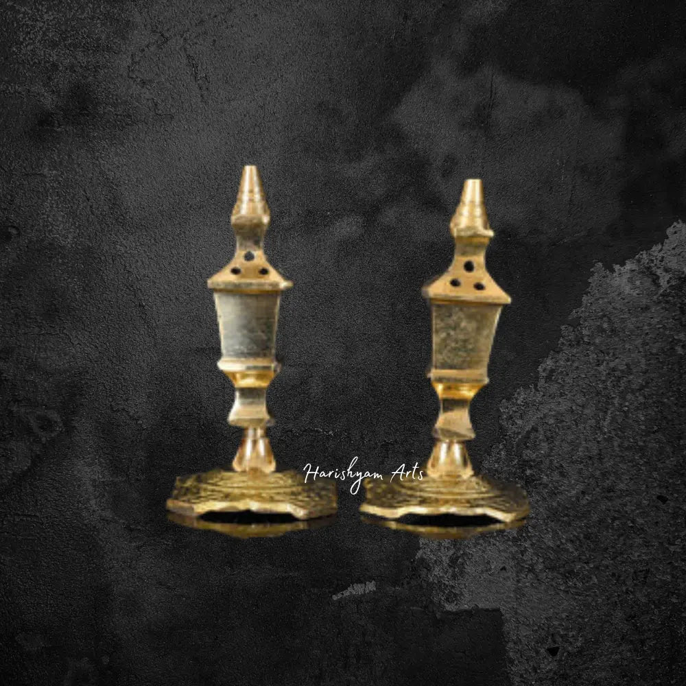 Divine Ambiance Brass Incense Holder Pair