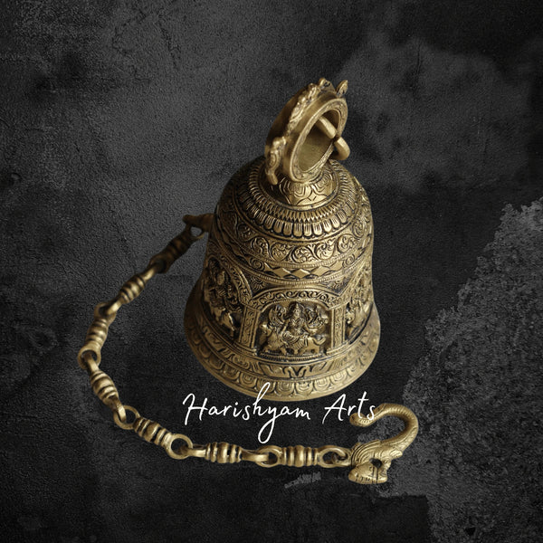 Divine Brass Durga Bell for Mandir and Festival Rituals
