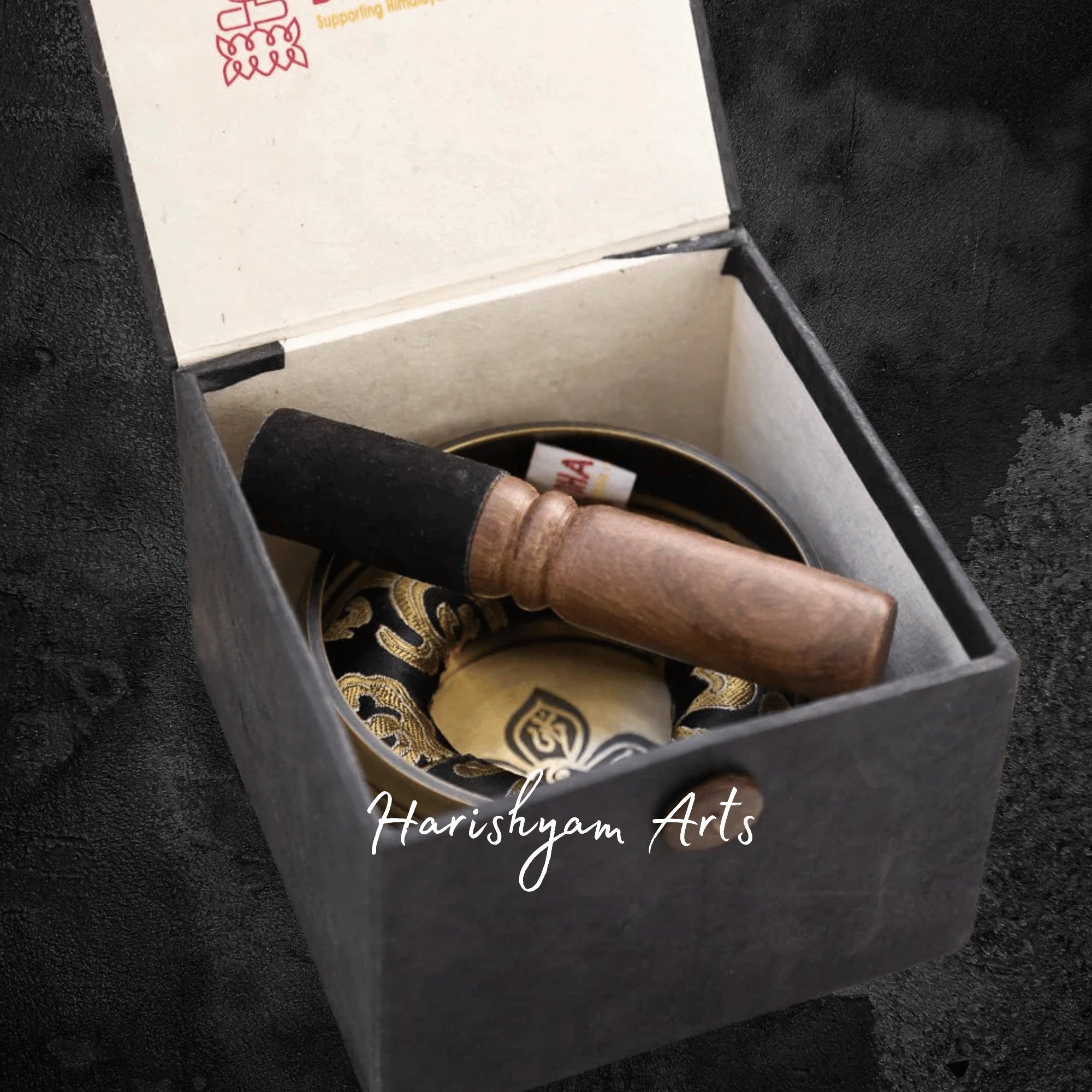 Dorje Symbol Singing Bowl Gift Set for Protection and Wellness
