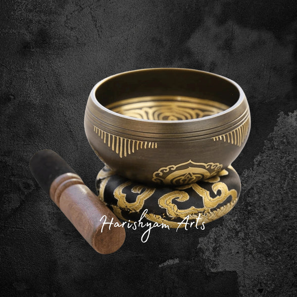 Dorje Symbol Singing Bowl Gift Set for Protection and Wellness