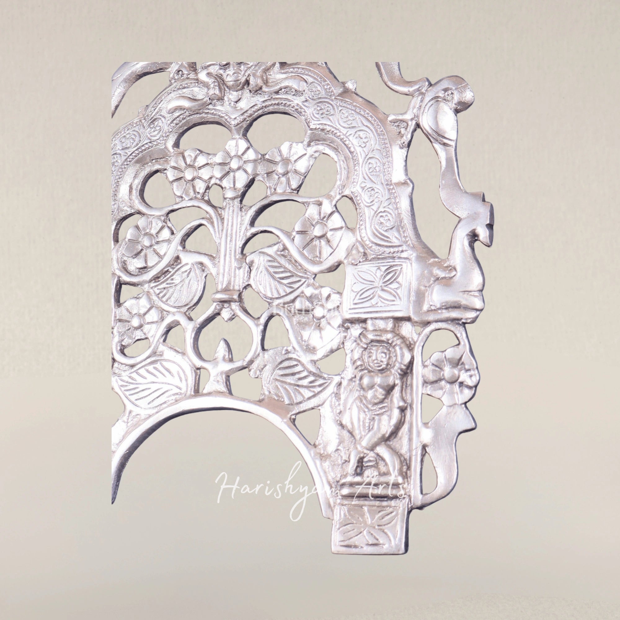 Elegant Silver Plated Brass Prabhavali Decorative Hanging