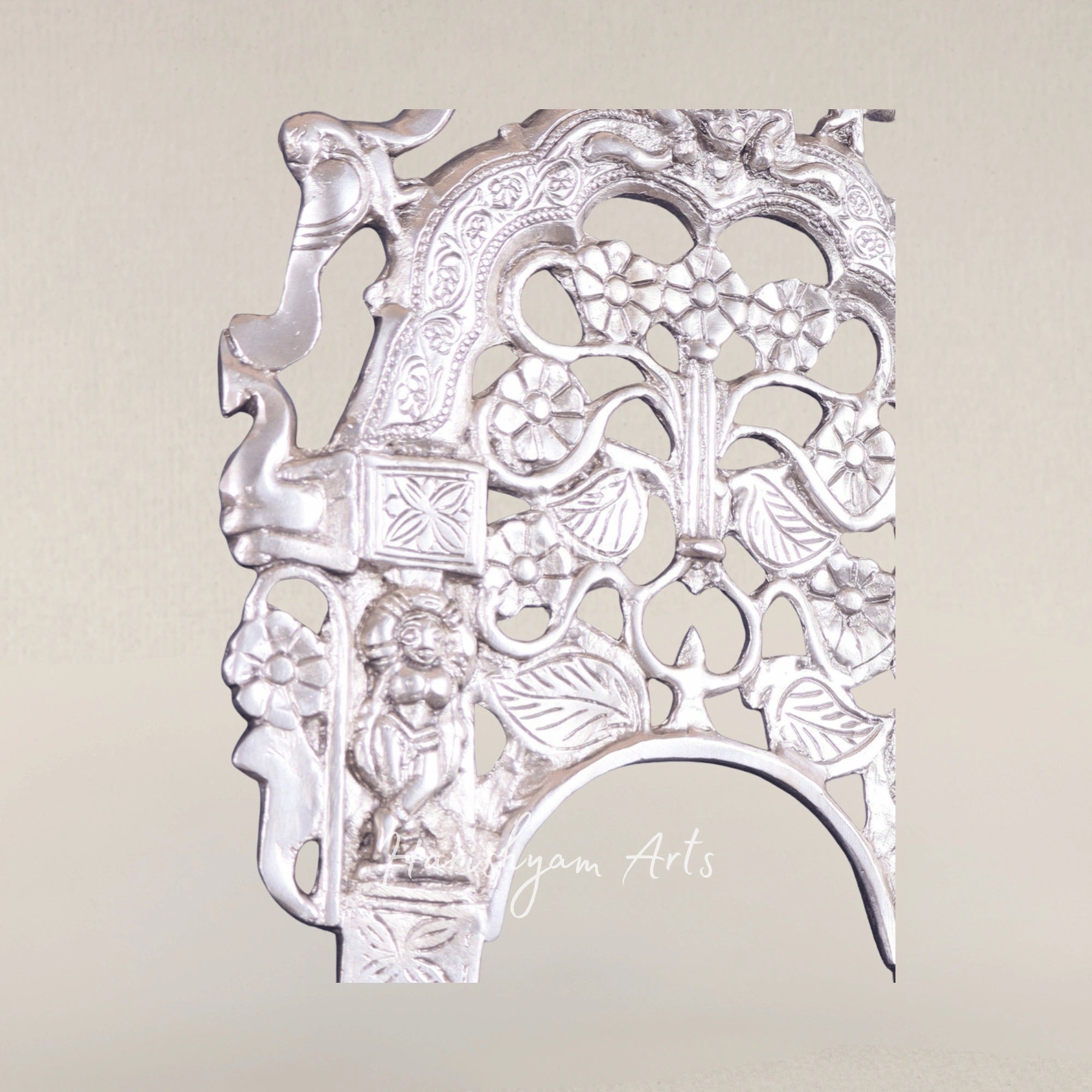 Elegant Silver Plated Brass Prabhavali Decorative Hanging