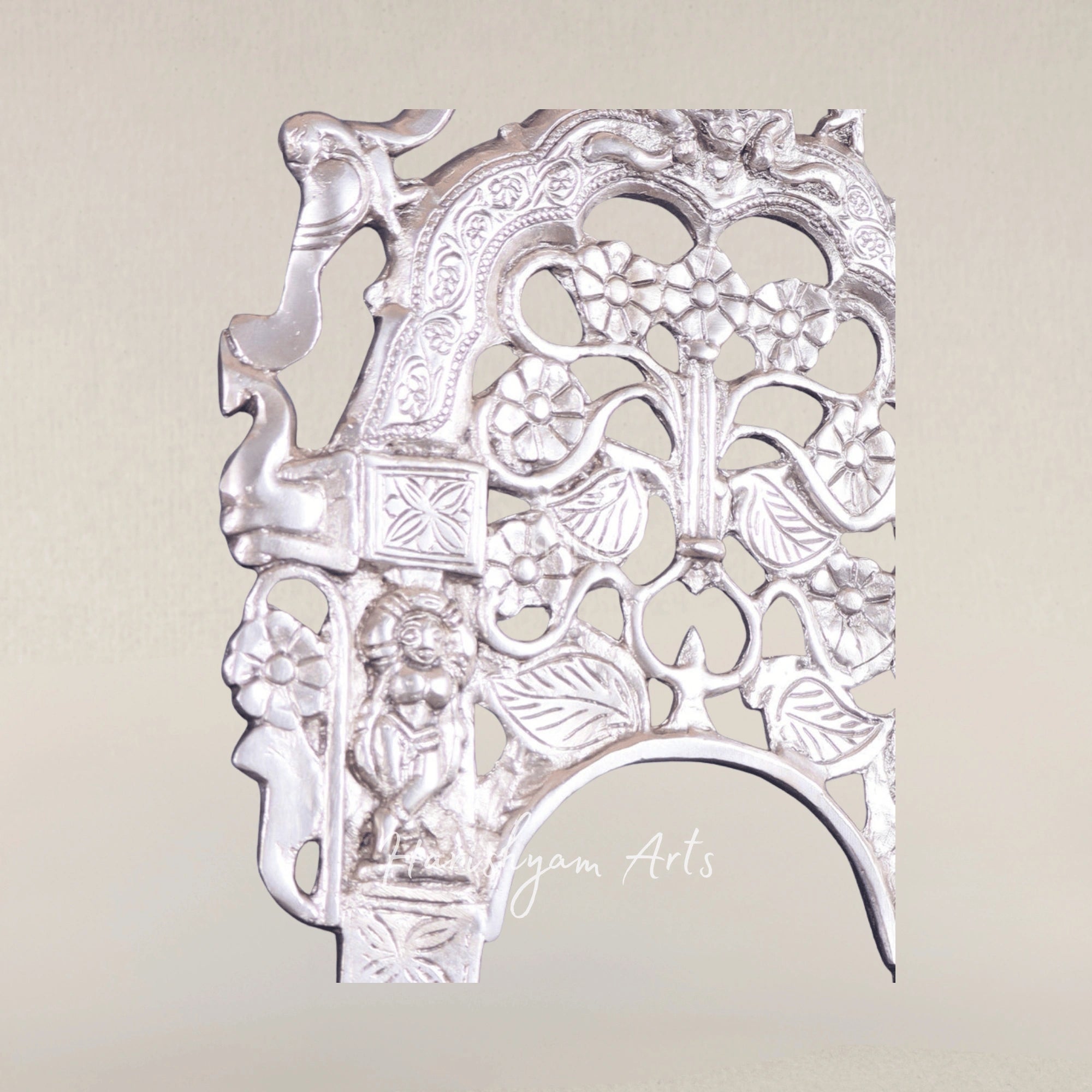 Elegant Silver Plated Brass Prabhavali Decorative Hanging