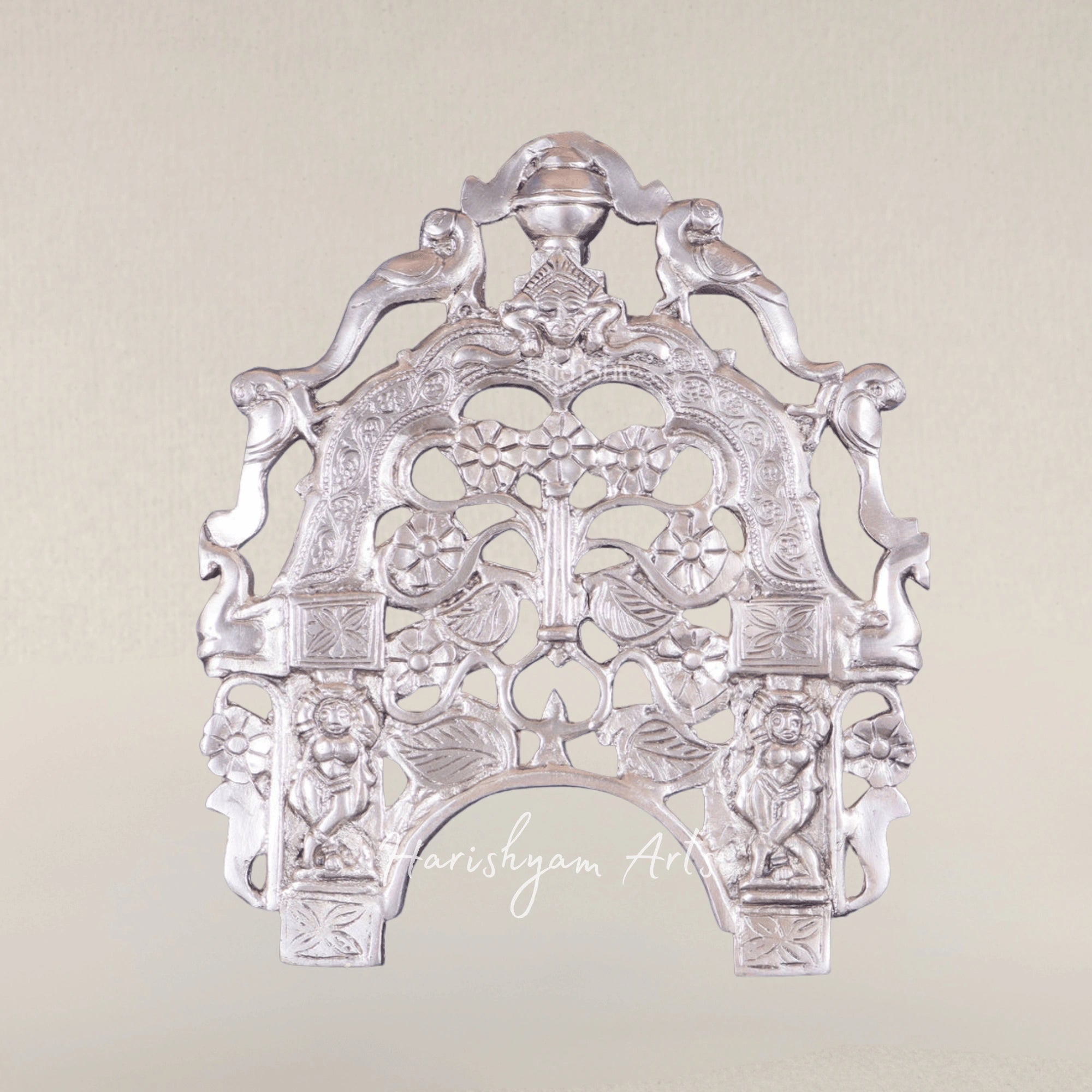 Elegant Silver Plated Brass Prabhavali Decorative Hanging