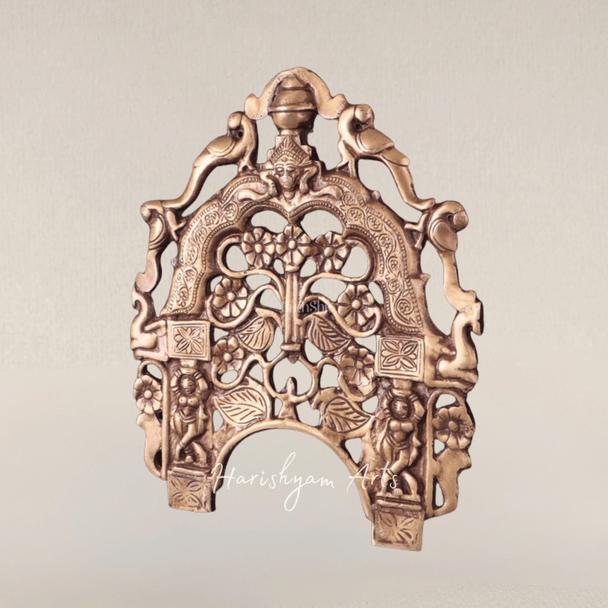 Exclusive Brass Prabhavali Wall Hanging with Intricate Decorative Detailing