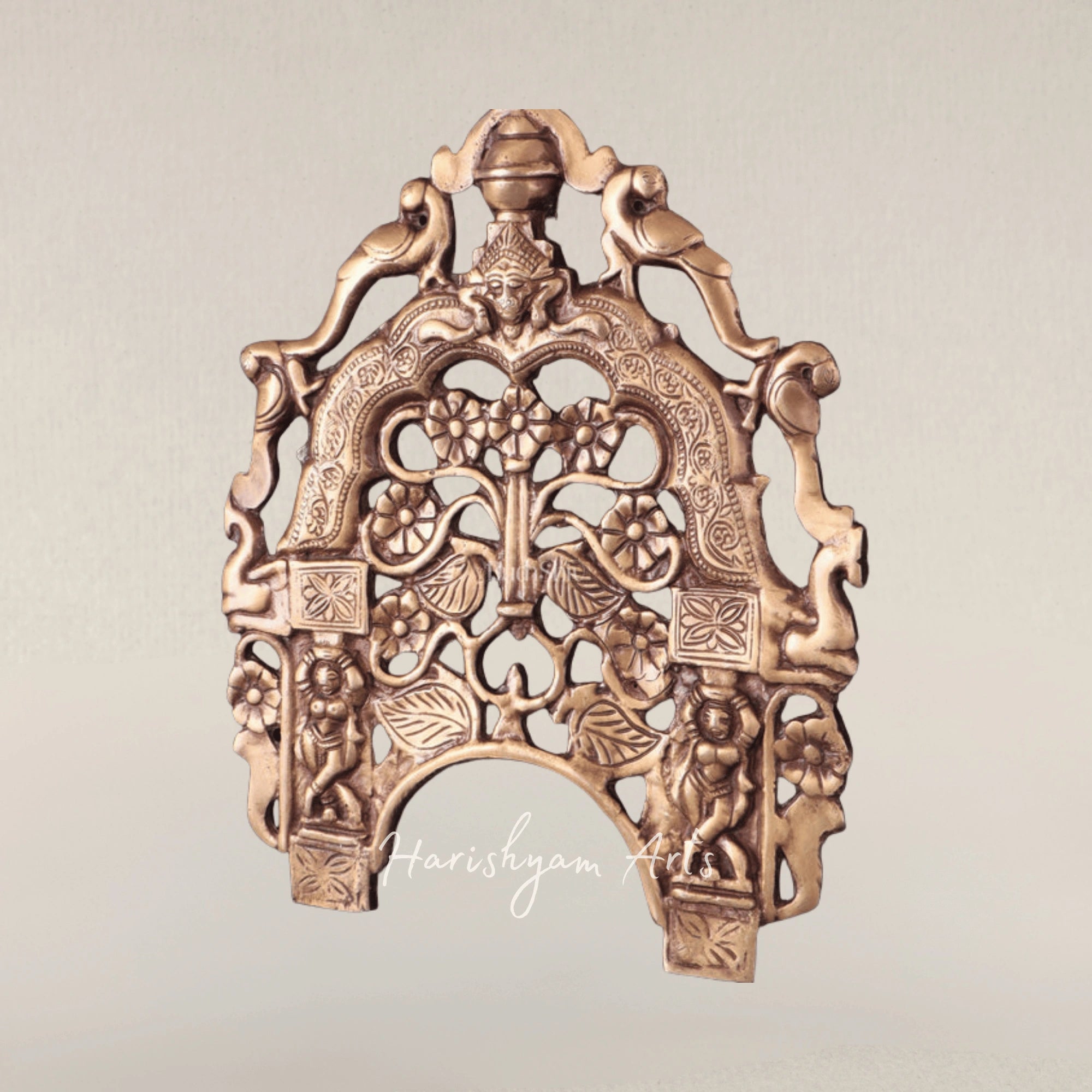 Exclusive Brass Prabhavali Wall Hanging with Intricate Decorative Detailing