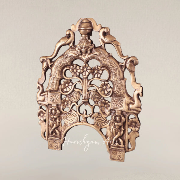 Exclusive Brass Prabhavali Wall Hanging with Intricate Decorative Detailing