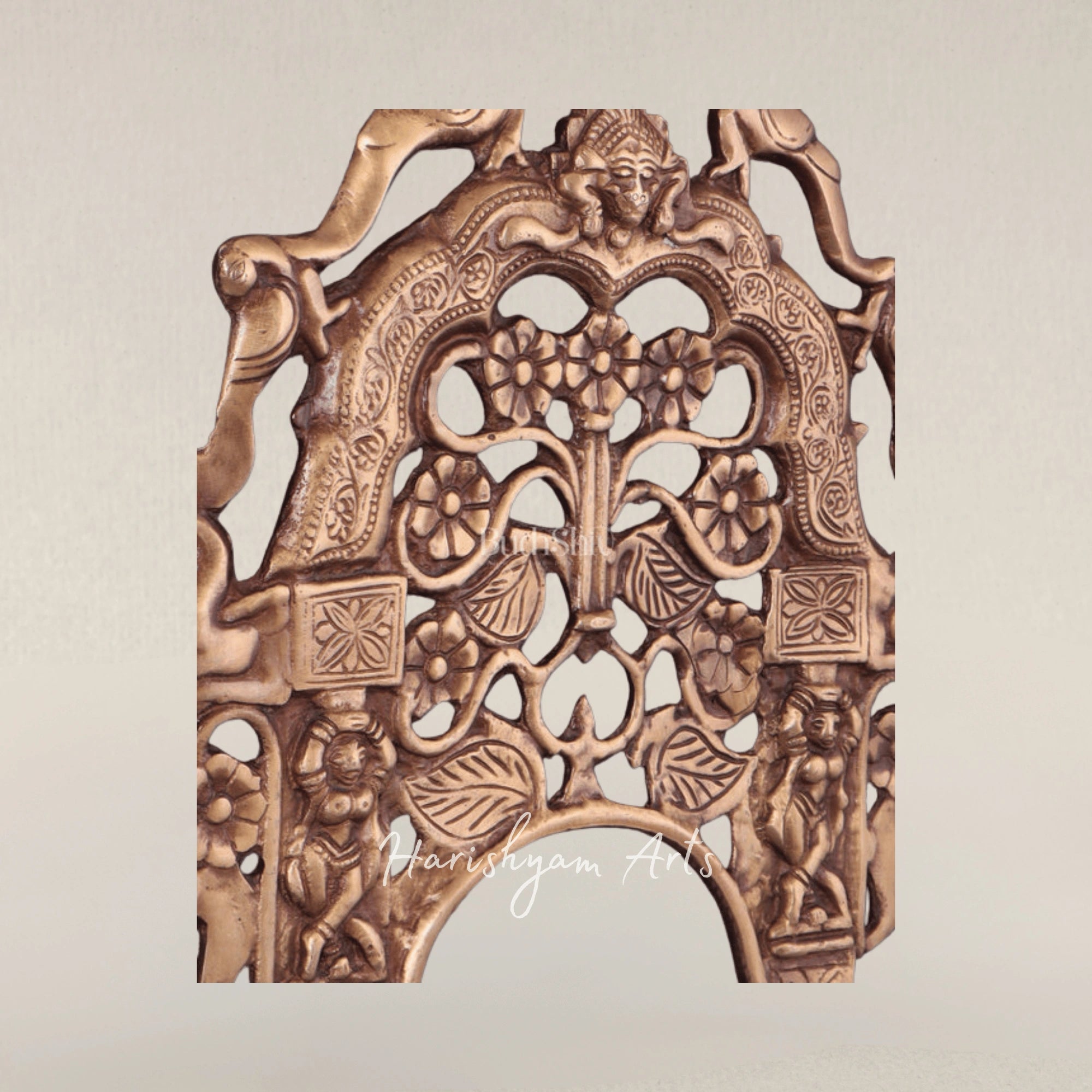 Exclusive Brass Prabhavali Wall Hanging with Intricate Decorative Detailing