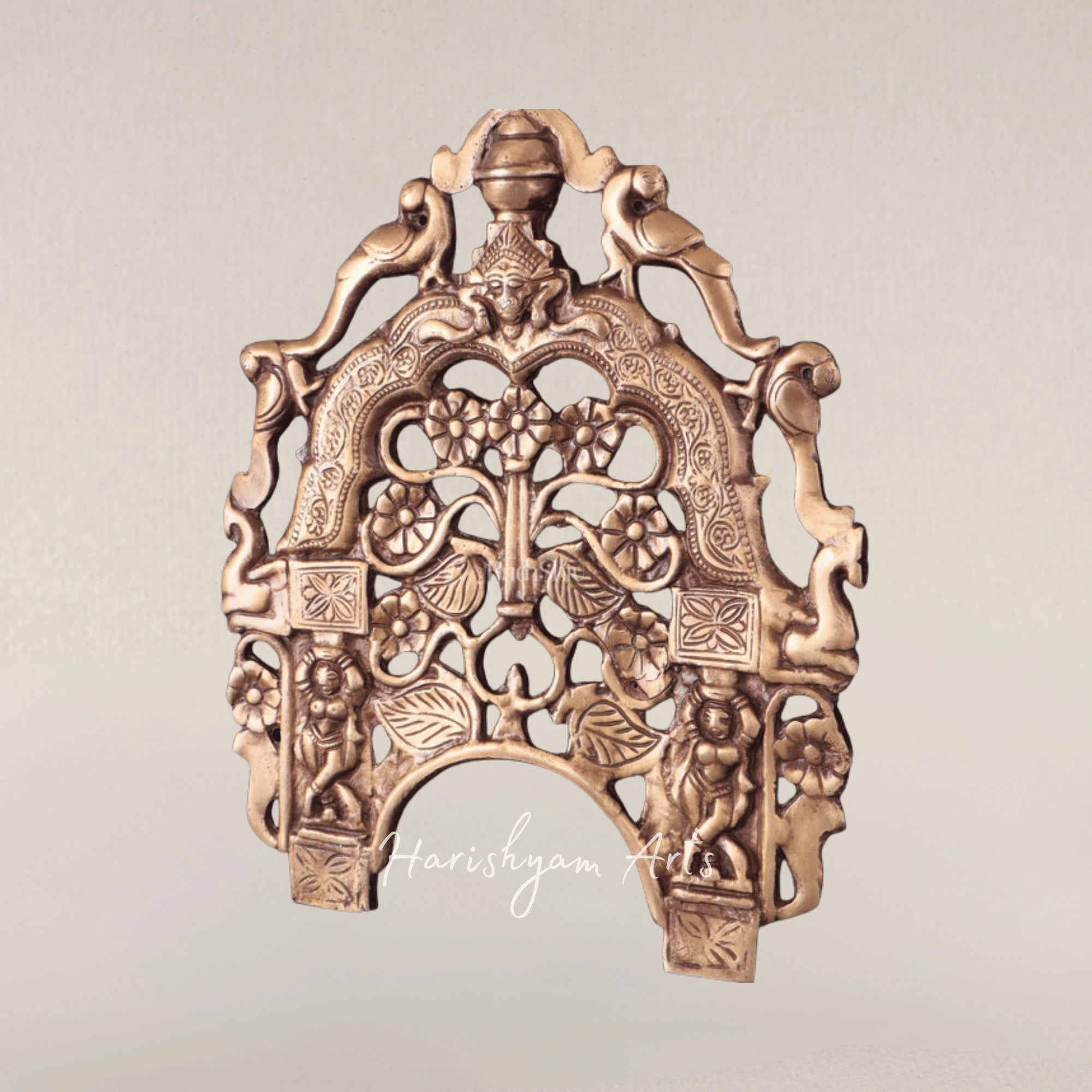 Exclusive Brass Prabhavali Wall Hanging with Intricate Decorative Detailing