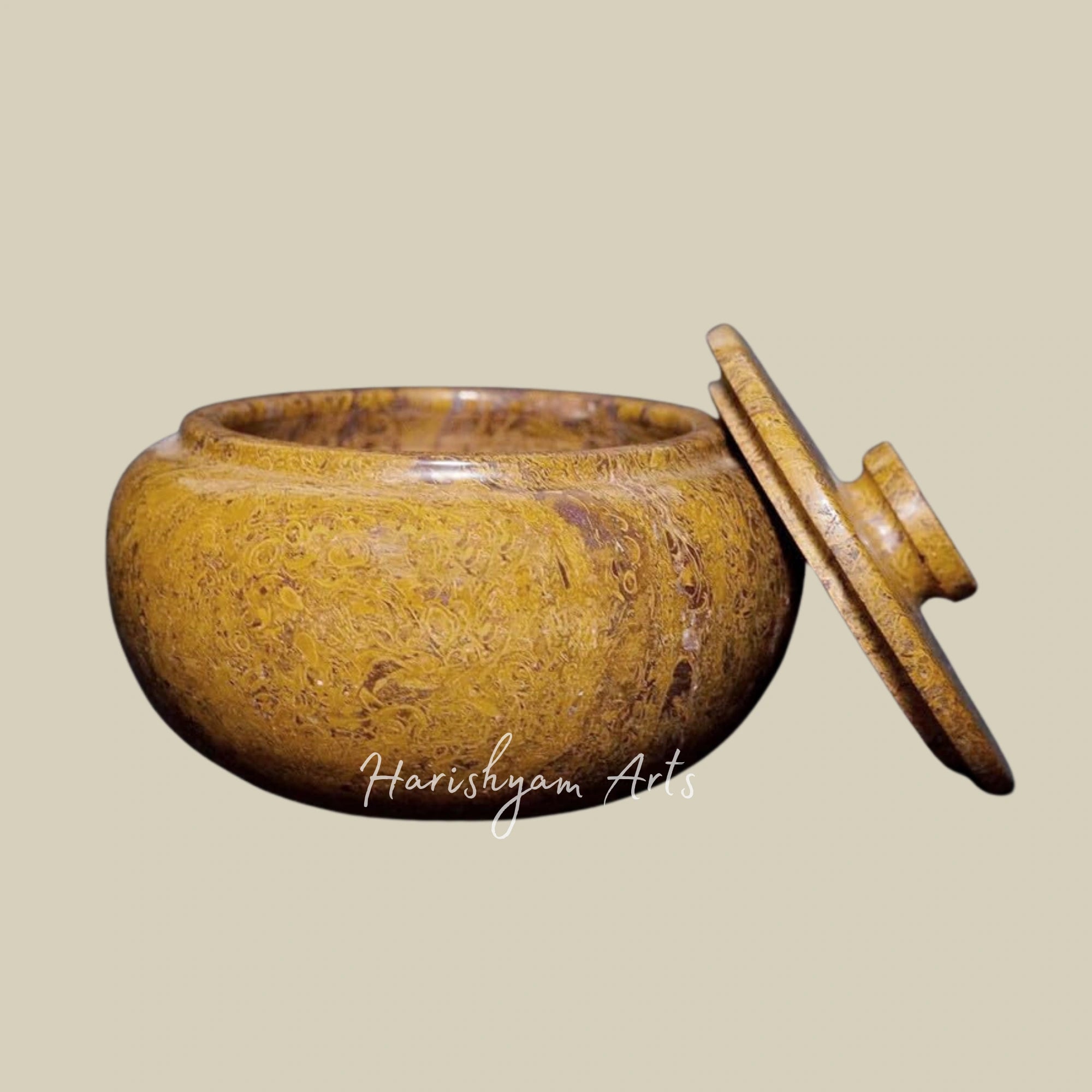 Extra Large Habur Stone Cooking Pot Chinkara Collection Premium Desert Rock Kitchen Cookware 750ml