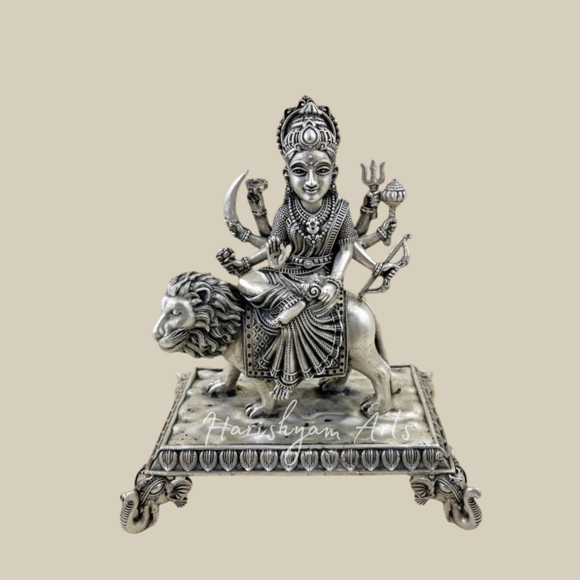 Goddess Chamundeshwari Sacred Deity Statue for Worship