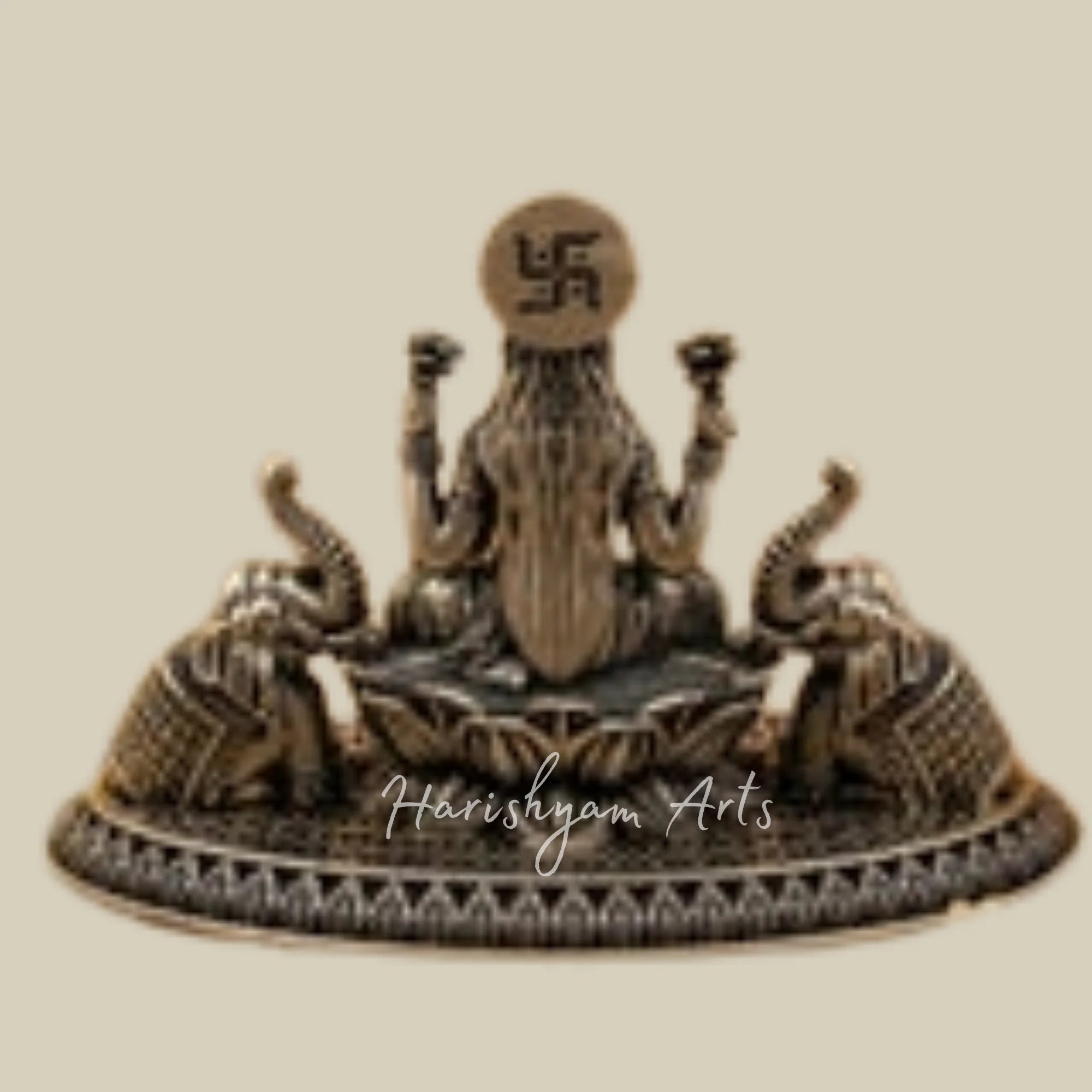 Goddess Lakshmi Prosperity and Fortune Gold Idol