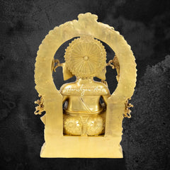 Kirtimukh Ganesha Brass Statue 18"