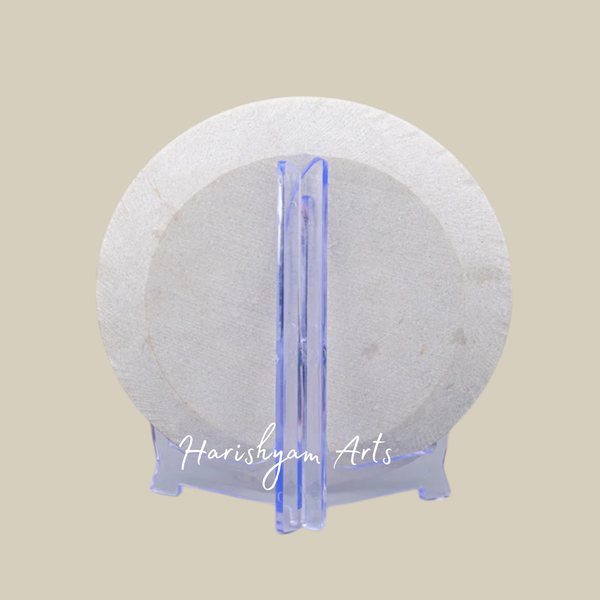 Handcrafted Peacock Marble Plate with Pure Gold Leaf Detailing