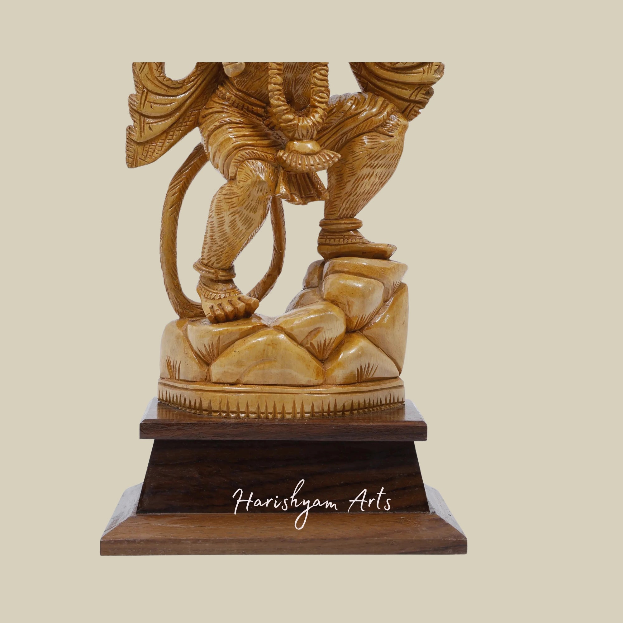 14" Handcrafted Sanjeevani Parvat Hanuman Sculpture2