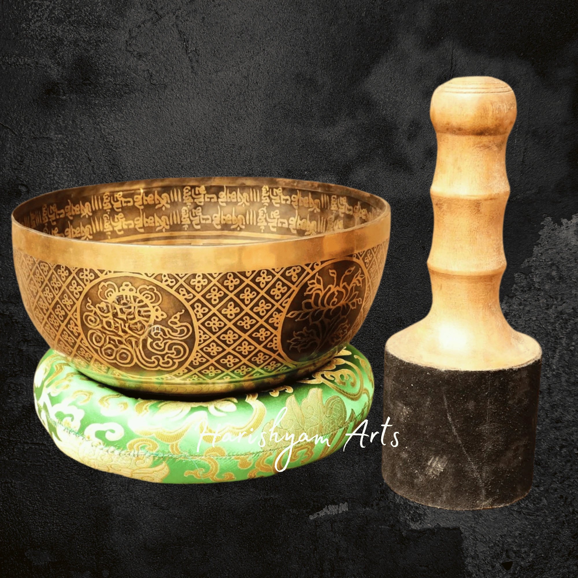 Handmade Bodhi Tree Sound Healing Bowl for Spiritual AwakeningC
