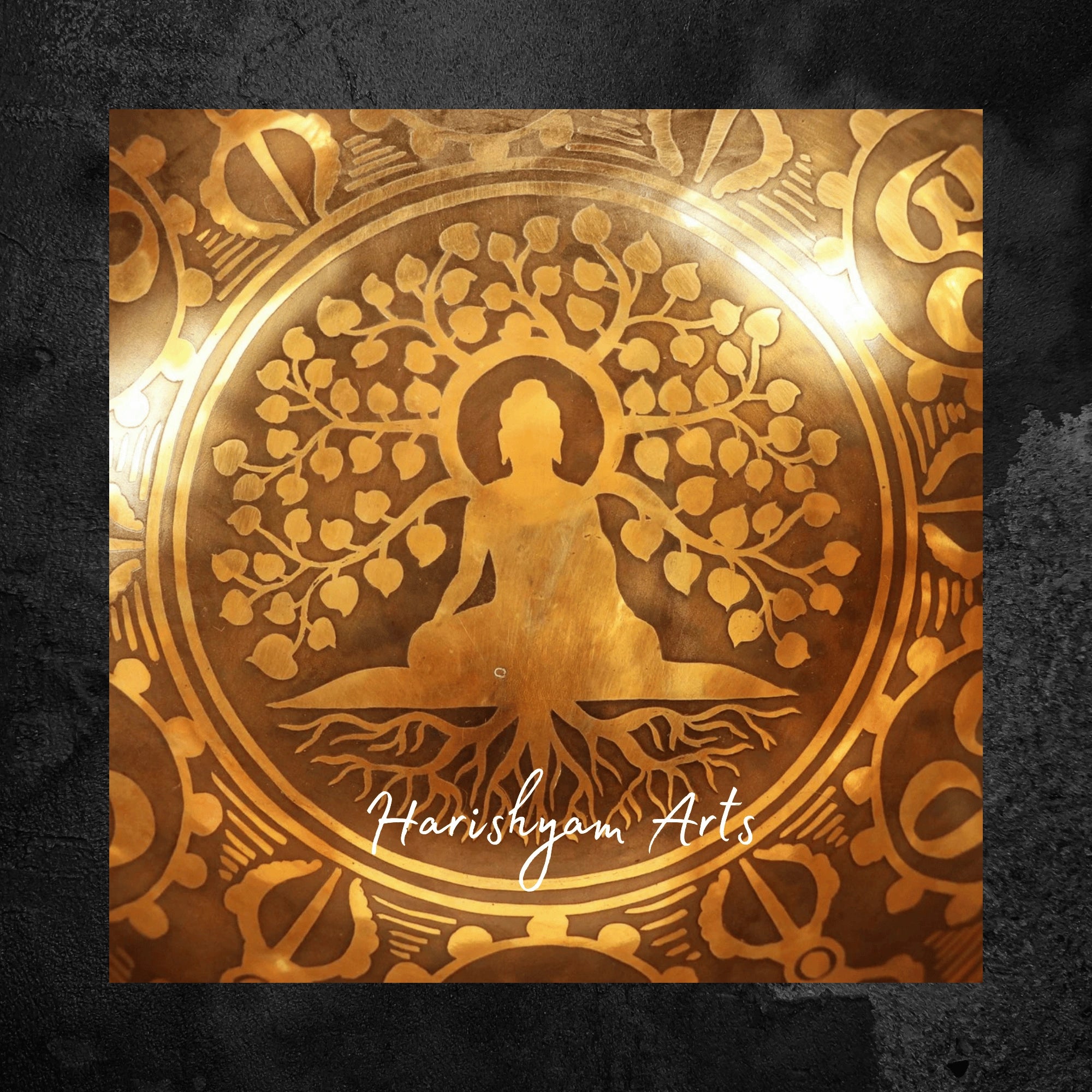 Handmade Bodhi Tree Sound Healing Bowl for Spiritual AwakeningC