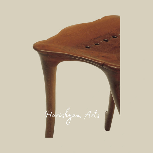 Heritage Carved Wood Chair with Curved Silhouette