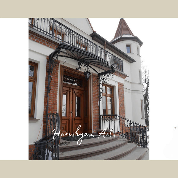 Heritage Victorian Double Door – Solid Teak Entrance with Glass Panels, Classic Colonial Mansion Main Door, Ornate Wooden Front Entry