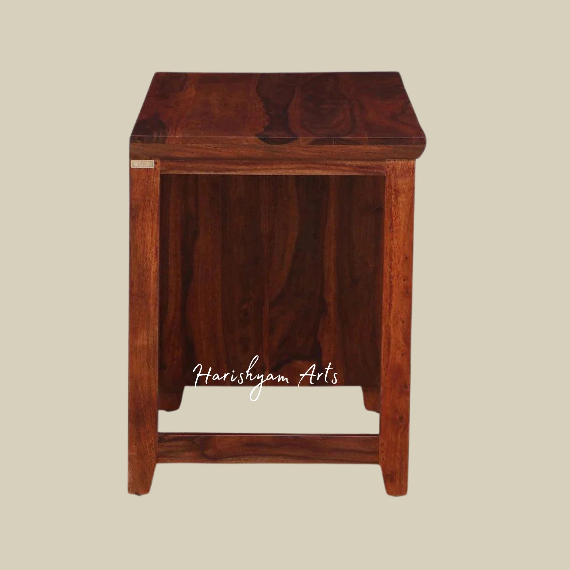 Honey Oak Finish Wooden Writing Table