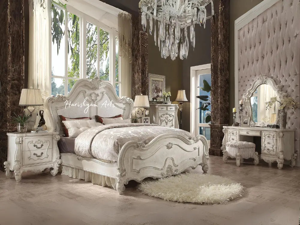 Ivory Splendor 3-Piece Queen Bedroom Ensemble