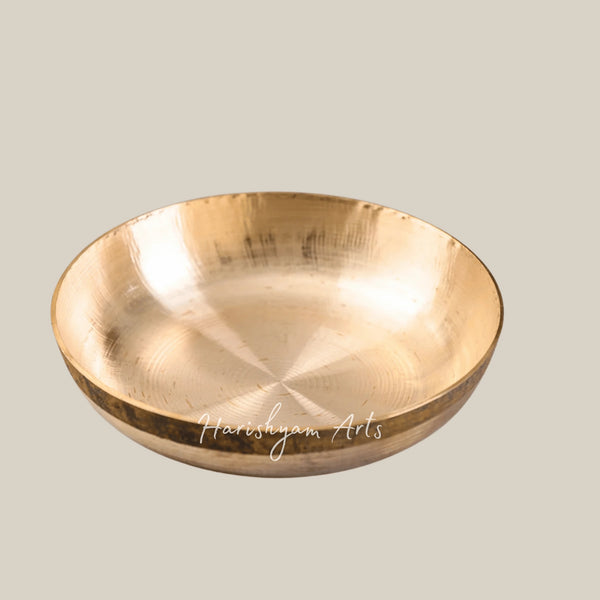 Kansa Dessert Plate Set of Two for Serving Sweets and Dry Fruits
