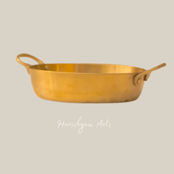 Kansa Tulsi Cooking Pan for Sauteing and Daily Use