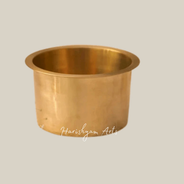 Kansa Tulsi Gravy Pot for Serving Curries and Side Dishes