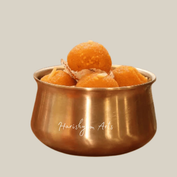 Kansa Tulsi Handi Pot for Serving Gravies and Traditional Dishes